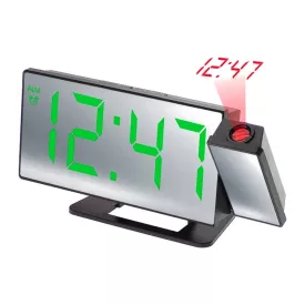 Black projection alarm clock 6623-2