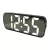 Black LED desk alarm clock 6626-0