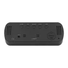 Black LED desk alarm clock 6626-0