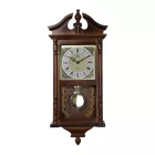 Merion walnut wooden pendulum wall clock 6659-1