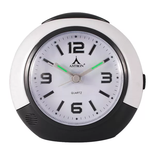 Astron white and grey alarm clock 6712-5