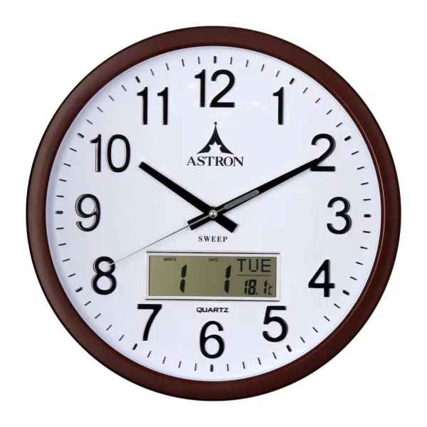 Astron silver wall clock 6713-0