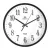 Merion black wall clock 6714-3