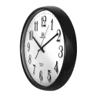 Merion black wall clock 6714-3