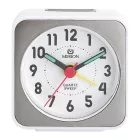 Merion white and grey alarm clock 6726-5