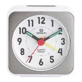 Merion white and grey alarm clock 6726-5