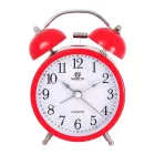 Merion red metal alarm clock 6814-4