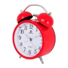 Merion red metal alarm clock 6814-4