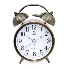 Merion brown metal alarm clock 6814-5
