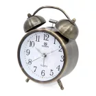 Merion brown metal alarm clock 6814-5