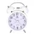 Merion white metal alarm clock 6814-7
