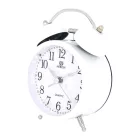 Merion white metal alarm clock 6814-7