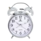Merion silver metal alarm clock 6814-8