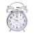 Merion silver metal alarm clock 6814-8