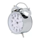 Merion silver metal alarm clock 6814-8