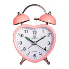 Merion pink metal alarm clock 6818-6