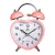 Merion pink metal alarm clock 6818-6