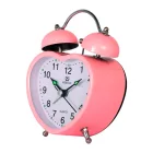 Merion pink metal alarm clock 6818-6