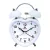 Merion white metal alarm clock 6818-7