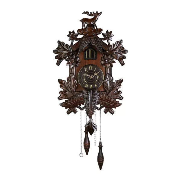 Merion walnut wooden cuckoo clock 6827-2