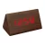 Brown LED desk alarm clock 6834-5