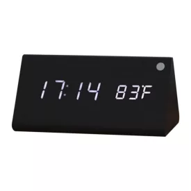 Black LED desk alarm clock 6836-1
