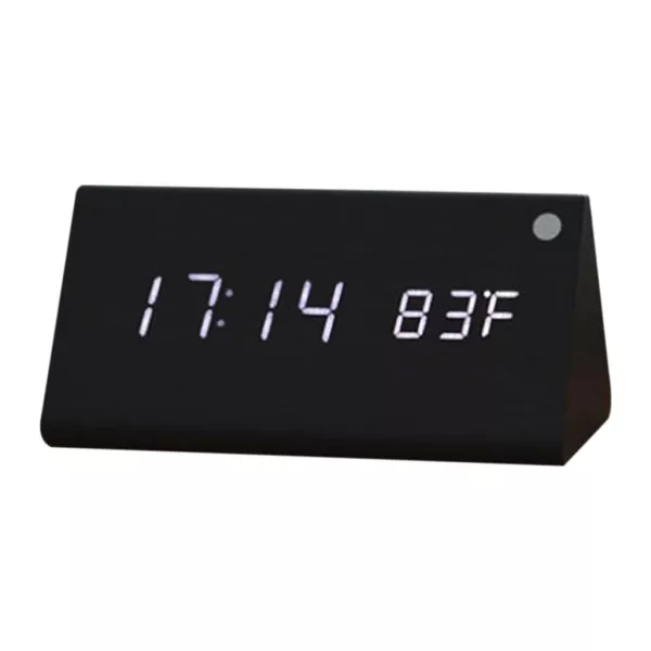 Black LED desk alarm clock 6836-1
