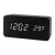 Grey LED desk alarm clock 6837-2