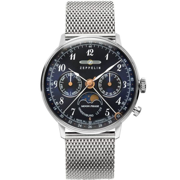 Zeppelin LZ129 Hindenburg Moon Phase women's watch 7037M-3