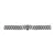 Silver metal watch bracelet with butterfly clasp, 18 mm – 7113-8