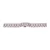 Silver metal watch bracelet with butterfly clasp, 22 mm – 7113-9
