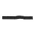 Black metal watch bracelet with fold-over clasp, 22 mm – 7116-9