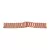 Rose gold metal watch bracelet with fold-over clasp, 24 mm – 7117-7