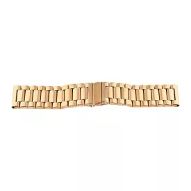   Gold metal watch bracelet with fold-over clasp, 24 mm – 7118-7
