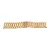 Gold metal watch bracelet with fold-over clasp, 24 mm – 7118-7