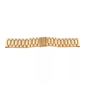   Gold metal watch bracelet with fold-over clasp, 22 mm – 7118-9