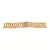 Gold metal watch bracelet with fold-over clasp, 22 mm – 7118-9