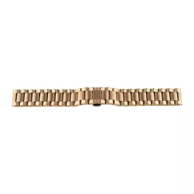   Gold metal watch bracelet with butterfly clasp, 20 mm – 7133-0