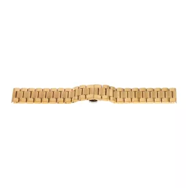   Gold metal watch bracelet with butterfly clasp, 22 mm – 7133-9
