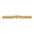 Gold metal watch bracelet with butterfly clasp, 22 mm – 7133-9