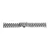 Silver metal watch bracelet with butterfly clasp, 22 mm – 7135-9