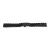 Black metal watch bracelet with butterfly clasp, 18 mm – 7137-8