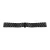 Black metal watch bracelet with butterfly clasp, 22 mm – 7137-9