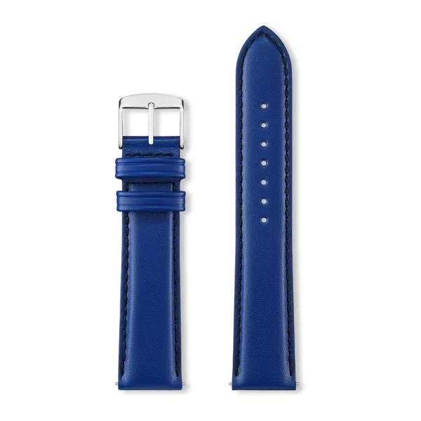 Rochet Neptune sapphire blue leather watch strap, 20 mm – 7230726
