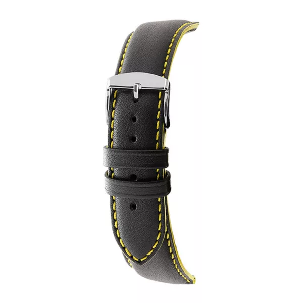 Rochet Neptune black leather watch strap, 20 mm – 7230791