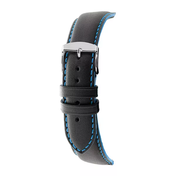 Rochet Neptune black leather watch strap, 22 mm – 7230861