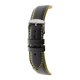 Rochet Neptune black leather watch strap, 22 mm – 7230891