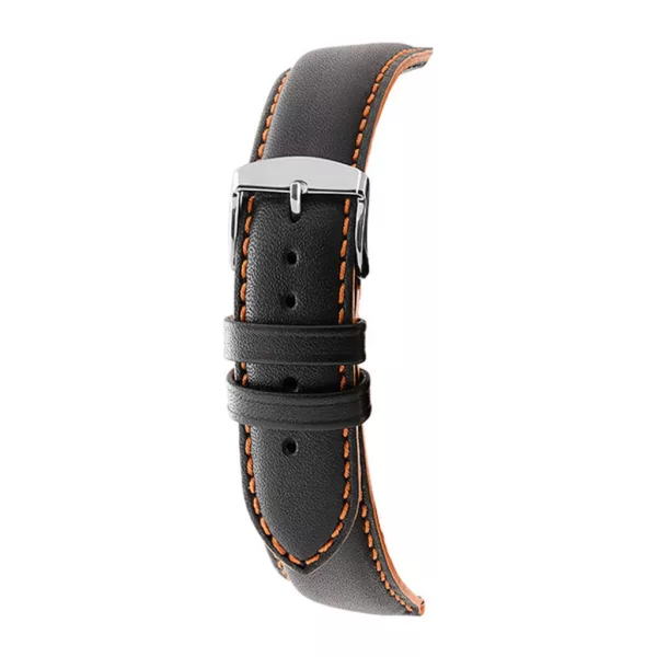 Rochet Neptune black leather watch strap, 22 mm – 7230899