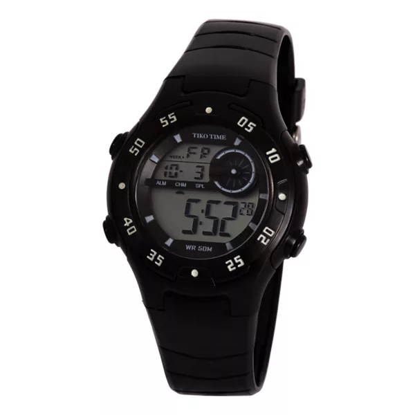 Tiko Time black women's digital watch 7455-0