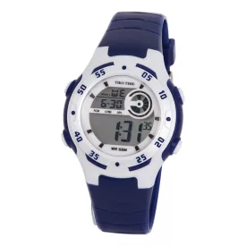Tiko Time blue and white women's digital watch 7455-1